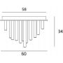 Lampa podsufitowa C0115D MaxLight Organic Chrom zdj.2