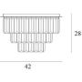 Lampa podsufitowa powyżej 6x40 W złota C0205 MaxLight Monaco zdj.2