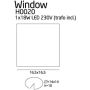 Lampa podsufitowa 1x18 W biała H0020 MaxLight Window zdj.2