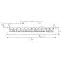 Lampa do systemu linkowego 1x12 W czarny M0019N MaxLight Magnetic zdj.2