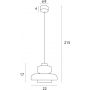 Lampa wisząca 1x8 W mosiądz-przezroczysta P0532 MaxLight Signature zdj.2