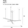 Lampa wisząca 3x12 W czarna P0311 MaxLight Trio zdj.2