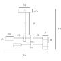 Lampa podsufitowa 4x7 W czarny P0404 MaxLight Puma zdj.2