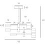 Lampa podsufitowa 6x7 W czarny P0405 MaxLight Puma zdj.2