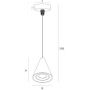 Lampa wisząca 1x5 W czarny P0434 MaxLight Comet zdj.2