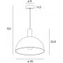 Lampa wisząca 1x35 W czarna P0473 MaxLight Luisant zdj.2