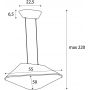 Lampa wisząca 1x8 W czarna-szary/popielaty P0567 MaxLight Carbon zdj.2