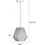 Lampa wisząca 1x15 W biała P0584 MaxLight Praslin zdj.2