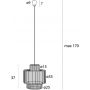 Lampa wisząca 1x15 W beżowa P0586 MaxLight Labriz zdj.2