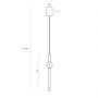 Lampa wisząca 1x10 W czarna P0612 MaxLight Verdes zdj.2