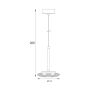 Lampa wisząca 1x6 W złota P0649 MaxLight Lunaris zdj.2