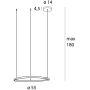 Lampa wisząca 1x27 W czarna P0661D MaxLight Cayenne zdj.2