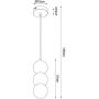 Lampa wisząca 1x7 W biała-drewno P0664 MaxLight Alice zdj.2