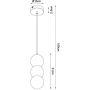 Lampa wisząca 1x7 W biała-zielona P0665 MaxLight Alice zdj.2