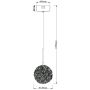 Lampa wisząca 1x5 W złota P0679 MaxLight Rita zdj.2