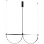 Lampa wisząca 2x40 W czarna P0688 MaxLight Victoria zdj.1