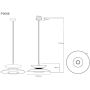 Lampa wisząca 1x12 W beżowa P0698 MaxLight Mayumi zdj.2