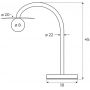 Lampa stołowa 1x2 W czarna T0053 MaxLight Enigma zdj.2