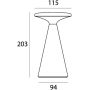 Lampa stołowa 1x1.6 W czarna T0063 MaxLight Funghi zdj.2