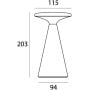 Lampa stołowa 1x1.6 W szara T0064 MaxLight Funghi zdj.2