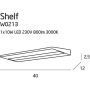 Kinkiet 1x10 W biały W0213 MaxLight Shelf zdj.2