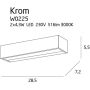 Kinkiet 1x4.3 W chrom W0225 MaxLight Krom zdj.2