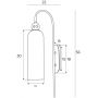 Kinkiet 1x40 W mosiądz W0332 MaxLight Campanila zdj.2