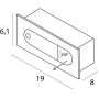 Kinkiet 1x3 W mosiądz W0377 MaxLight Libra zdj.2