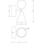 Kinkiet 1x8 W czarny W0444 MaxLight Bingo zdj.2