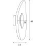 Kinkiet 1x5 W czarny-szary W0558 MaxLight Deux zdj.2