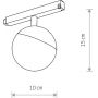 Lampa do szynoprzewodów 1x8 W biały-czarny 10152 Nowodvorski Lighting LVM zdj.2