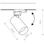 Lampa do szynoprzewodów 1x10 W czarny-złoty 10239 Nowodvorski Lighting Spot CTLS Mono zdj.2