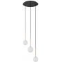 Lampa wisząca 3x12 W biała-czarna-złota 10304 Nowodvorski Lighting Karo zdj.1