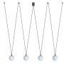 Lampa wisząca 4x12 W biała-czarna 10354 Nowodvorski Lighting Sling zdj.1