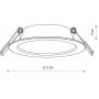 Lampa do zabudowy 1x6 W biała 10535 Nowodvorski Lighting Mykonos zdj.2