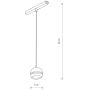 Lampa do szynoprzewodów 1x5 W biały-czarny 10653 Nowodvorski Lighting LVM zdj.2