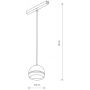 Lampa do szynoprzewodów 1x8 W biały-czarny 10654 Nowodvorski Lighting LVM zdj.2