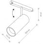 Lampa do szynoprzewodów 1x15 W czarny 10655 Nowodvorski Lighting LVM zdj.2