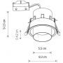 Lampa do zabudowy 1x10 W czarna-złota 10800 Nowodvorski Lighting Mono Slide zdj.2