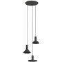 Lampa wisząca 3x10 W czarna 10905 Nowodvorski Lighting Hermanos zdj.1