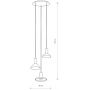 Lampa wisząca 3x10 W czarna 10905 Nowodvorski Lighting Hermanos zdj.2