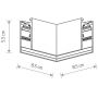 Łącznik x W biały 11618 Nowodvorski Lighting LVM zdj.2