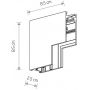 Łącznik x W biały 11620 Nowodvorski Lighting LVM zdj.2