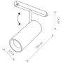Lampa do szynoprzewodów 1x15 W biały 11642 Nowodvorski Lighting LVM zdj.2