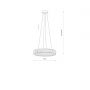 Lampa wisząca 1x30 W przezroczysta 11705 Nowodvorski Lighting Luxora Round zdj.2