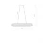 Lampa wisząca 1x40 W przezroczysta 11707 Nowodvorski Lighting Luxora Oval zdj.2