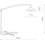 Lampa stojąca 1x25 W czarna 11768 Nowodvorski Lighting Poise zdj.2
