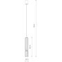 Lampa wisząca 1x10 W beżowa 12197 Nowodvorski Lighting Singles zdj.2