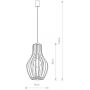 Lampa wisząca 1x25 W drewno 4171 Nowodvorski Lighting Ika zdj.2