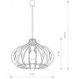 Lampa wisząca 1x25 W drewno 4174 Nowodvorski Lighting Ika zdj.2